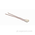 Chicote de fios servo VH3.96 frisado de extremidade única marrom